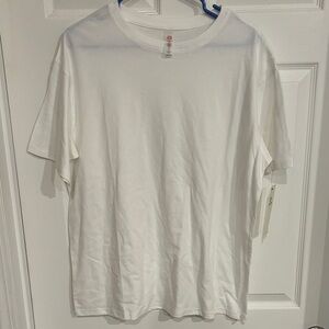 Mono B White Short Sleeve Tee